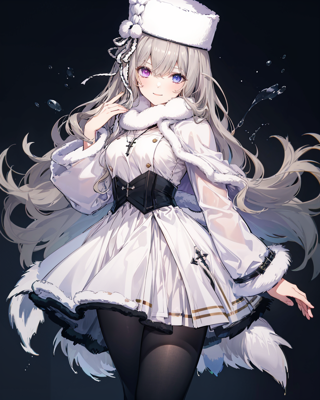 55893-1378926149-1girl,solo,large breasts, fur hat, coat,white_dress,black pantyhose, heterochromia, fur capelet, murmanskorigin,light smile, cro.png